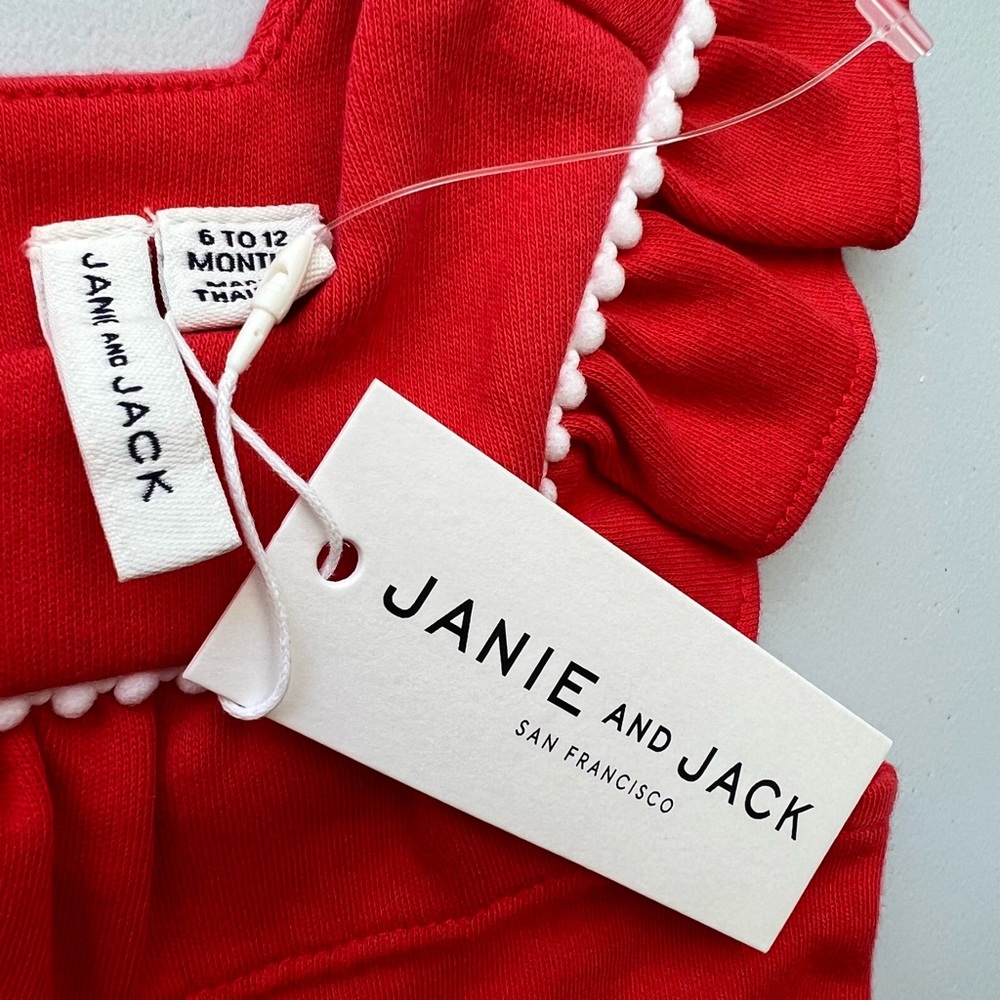 NWT JANIE AND JACK ruffle top size 6-12 months - Picture 4 of 5